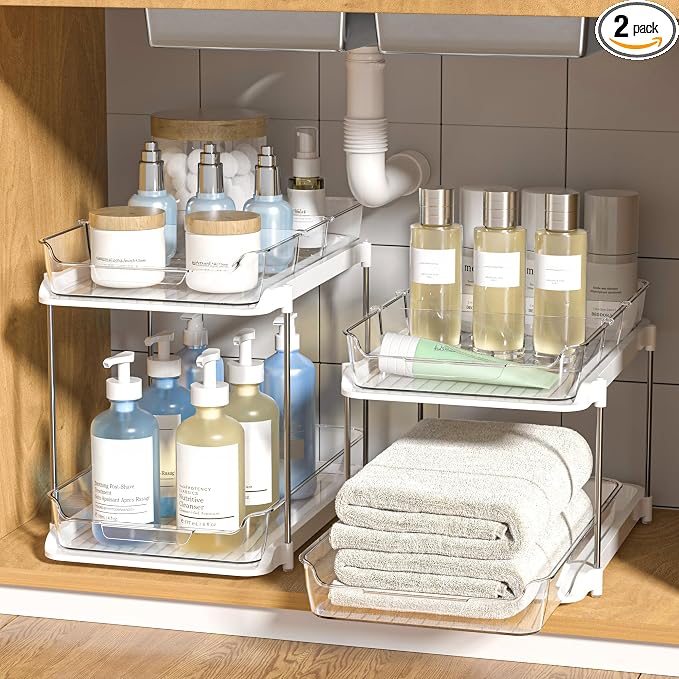 Delamu 2-Tier Multi-Purpose Bathroom Under Sink Organizers and Storage Cozy learning corner on the living room floor for studying
